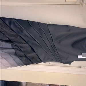 Halston black evening gown